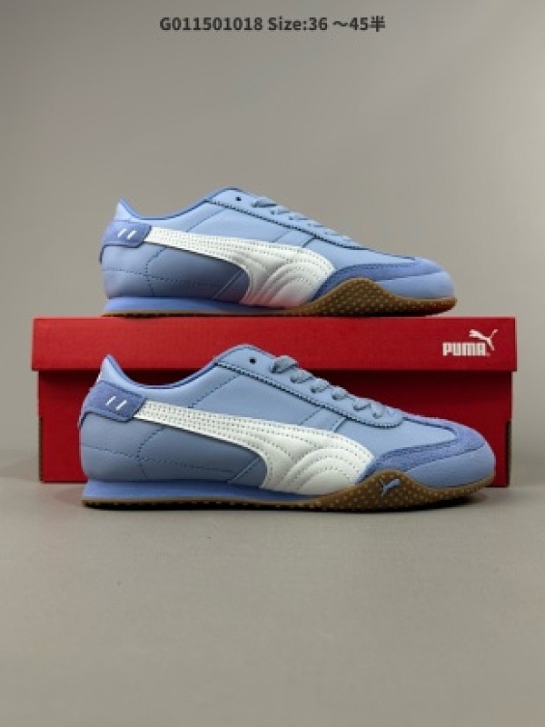 Puma Bella UT Low 彪马 低帮 蓝白 男女同款 贝拉UT系列低邦薄底德训复古风经典百搭休闲慢跑鞋货号402186-02