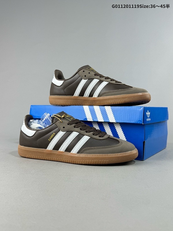 12036-45半 阿迪达斯 德训鞋 ADIDAS ORIGINALS SAMBA OG SHOES 经典运动鞋小白鞋T头鞋男女板鞋货号IE6522
