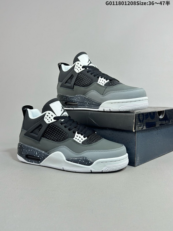 18036-47.5半    Air Jordan 4 Retro "Pear Pack" 2024复刻 恐惧限定黑白 奥利奥 乔丹篮球鞋系列货号FQ8138-002