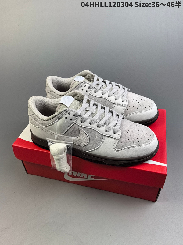 14036-46半 真标带半码 Nike Dunk Low "Ironstone" 耐克 SB 低帮04HHLL120304 Size:3646半货号FD9746-001
