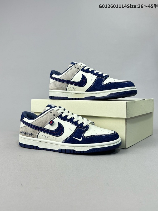 27036-45半Undefeated x Nike Dunk SB Low Und x 耐克 SB 低帮 联名蓝白灰 货号DJ2024-041