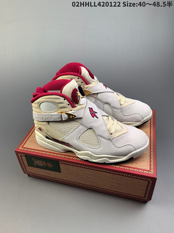 420纯原版本 SoleFly x Air Jordan 8 "Mi Casa Es Su Casa" 高帮 联名白02HHLL420122 Size:4048.5半货号FJ2850-107