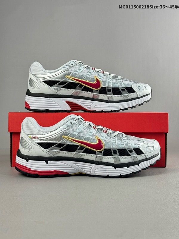 15036-45半   Nike P-6000 Premium 耐克 低帮 白银红 轻便舒适透气防滑缓震耐磨跑步鞋货号BV1021-101