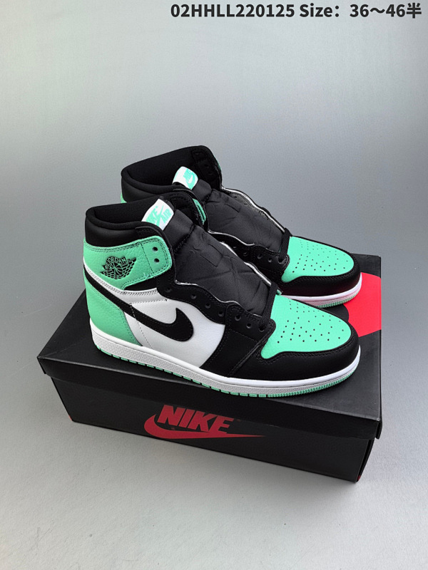 220头层带半码 Air Jordan 1 High OG "Green02HHLL220125 Size3646半货号FD1437-130 货号DZ5485-130