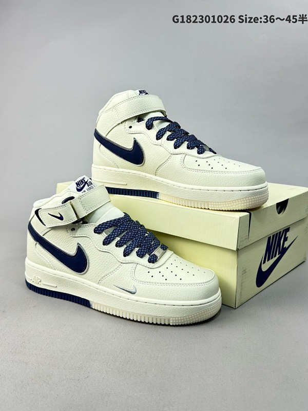 公司级Nike Air Force 1 Mid 07  原楦头原纸板 打造纯正中帮空军版型官方货号:XL0236-233