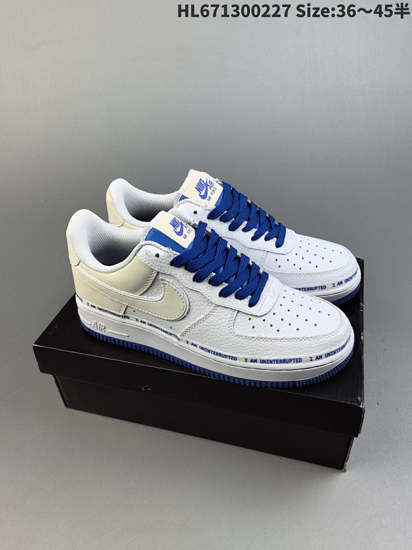 130 詹皇真标联名款Uninterrupted x Nike Air Force 1 ID: HL671300227 Size:3645半货号CQ0494-100