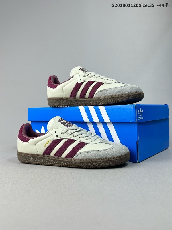 18035-44半 公司级阿迪达斯三叶草Adidas Originals Samba OG 桑巴舞系列绅士德训足球风百搭低帮休闲运动板鞋 货号:ID1482