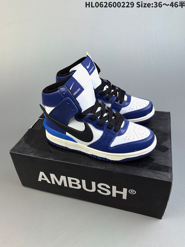 260 公司级AMBUSH x NK SB Dunk High 滑板鞋高帮男女ID:HL062600229 Size:3646半货号DD1768-400