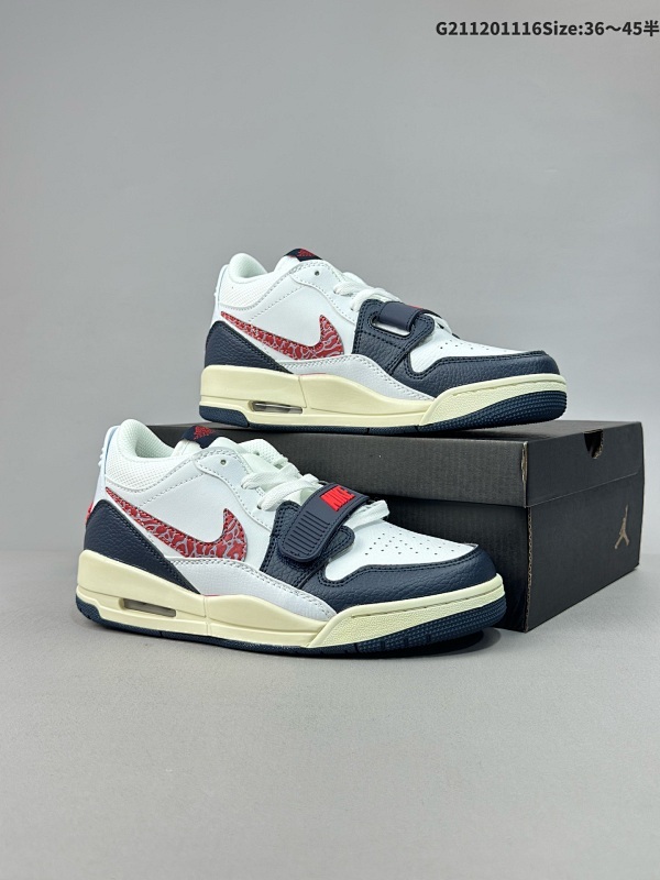 12036-45半Nike Air Jordan Legacy 312 LowWhite/Grey Fog/Blue/Red乔丹最强三合一混合版本低帮文化休闲运动篮球鞋货号:CD9054-146
