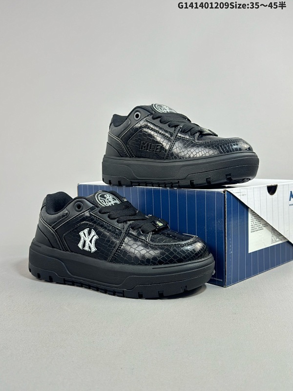 14035-45半 MLB Chunky Liner Basic 人气单品学长鞋系列轻量增高厚底百搭休闲运动板鞋款号3ASXCWN4N-50BKS