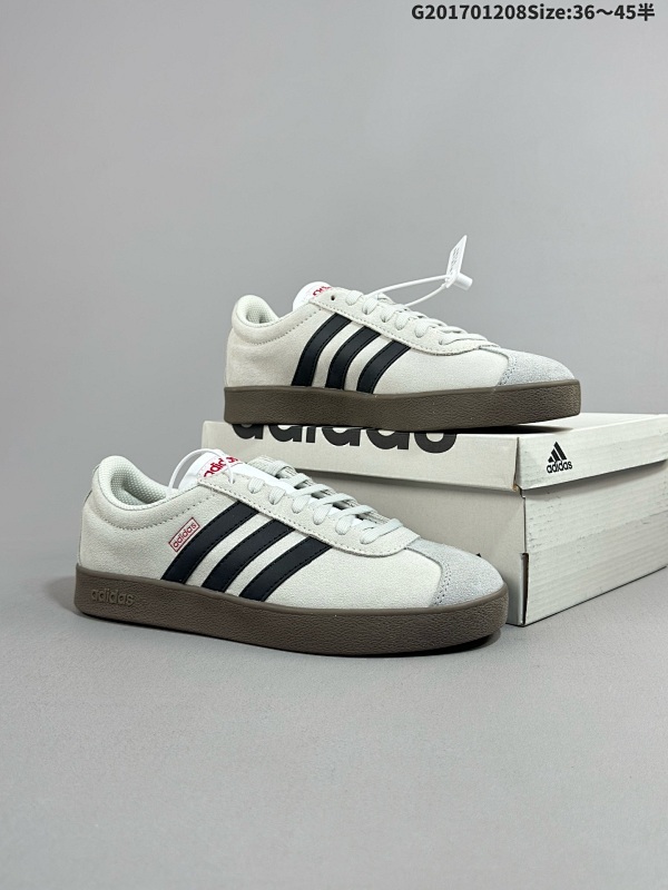 17036-45半 公司级Adidas Neo VL Court 2.0 百搭单品 绒面麂皮防滑耐磨轻便低帮板鞋货号HQ1802