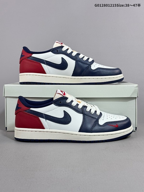 28038-47.5半 Air Jordan 1 Low OG "Howard University" PE 低帮 蓝白红 AJ1 乔丹1代 aj1 乔1 低邦货号HQ2993-100