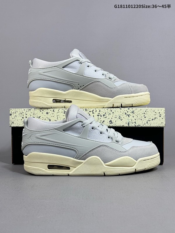 11036-45半 Air Jordan 4 RM "Grey Sail" 重置灰色 AJ4 乔丹4代 aj4 乔4 灰色 男女同款 乔丹篮球鞋系列货号FQ7940-001