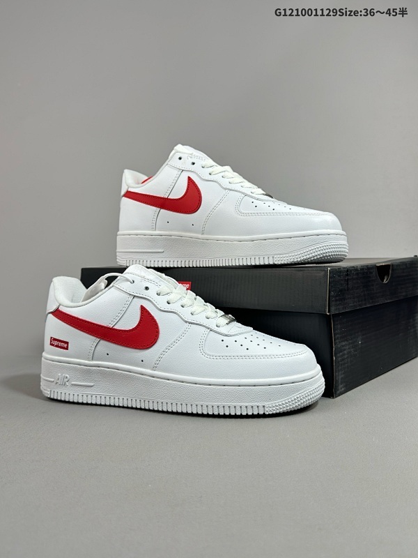10036-45半 耐克Nike AIR FORCE 107 空军一号低帮百搭休闲运动板鞋货号CU9225-101