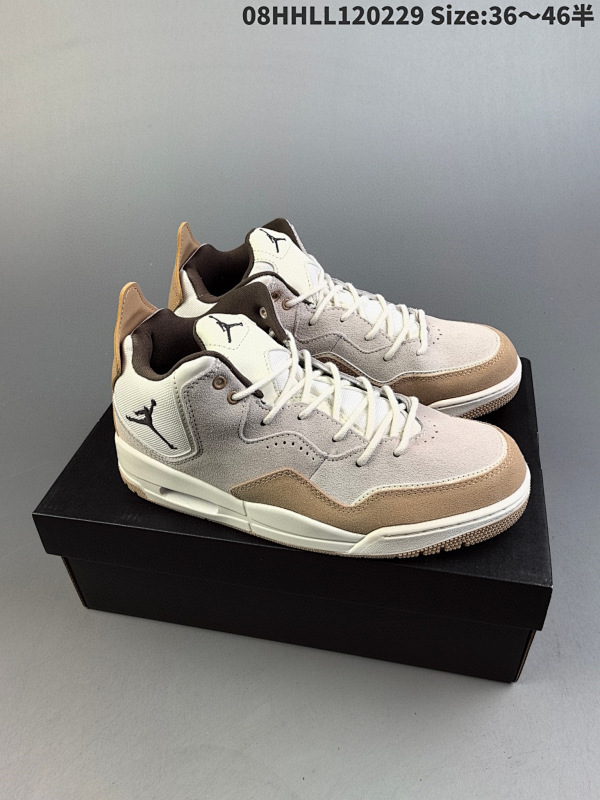 180 Air Jordan Courtside 23 简版精湛复古款 棕白 AJ23 乔丹23代08HHLL120229 Size:3646半货号FQ6860-121
