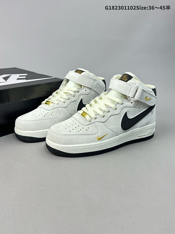23036-45半 公司级Nike Air Force 1 Mid 07  原楦头原纸板 打造纯正中帮空军版型货号:KG3031-011