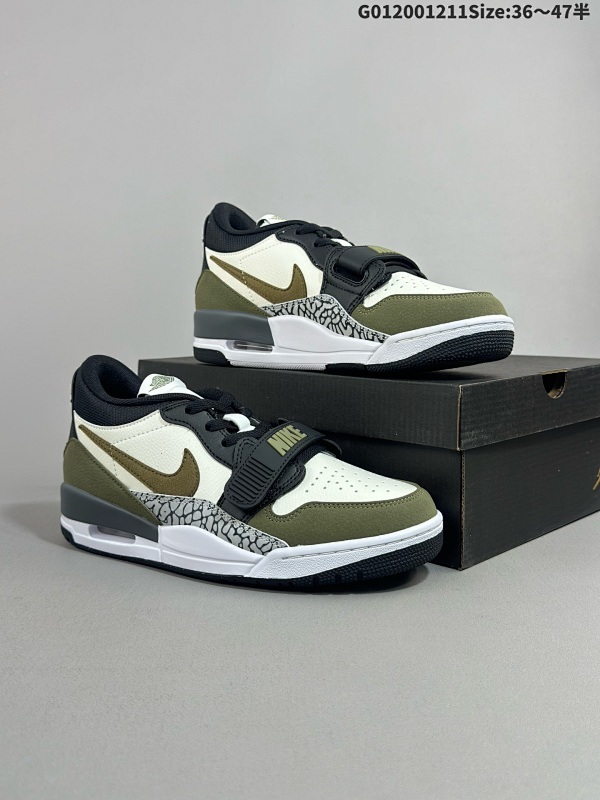20036-47.5半  Air Jordan Legacy 312 Low 低帮 黑白绿 AJ312 乔丹312代 aj312 乔312 低邦 黑白绿 乔丹篮球鞋货号CD7069-120