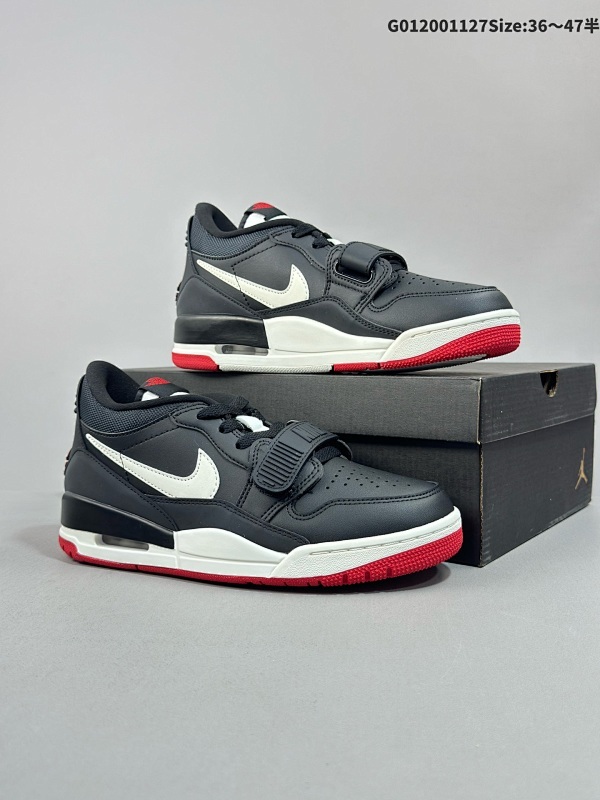 20036-47.5半  Air Jordan Legacy 312 Low 低帮 黑白红 AJ312 乔丹312代 aj312 乔312 低邦 黑白红 乔丹篮球鞋货号HJ9029-010