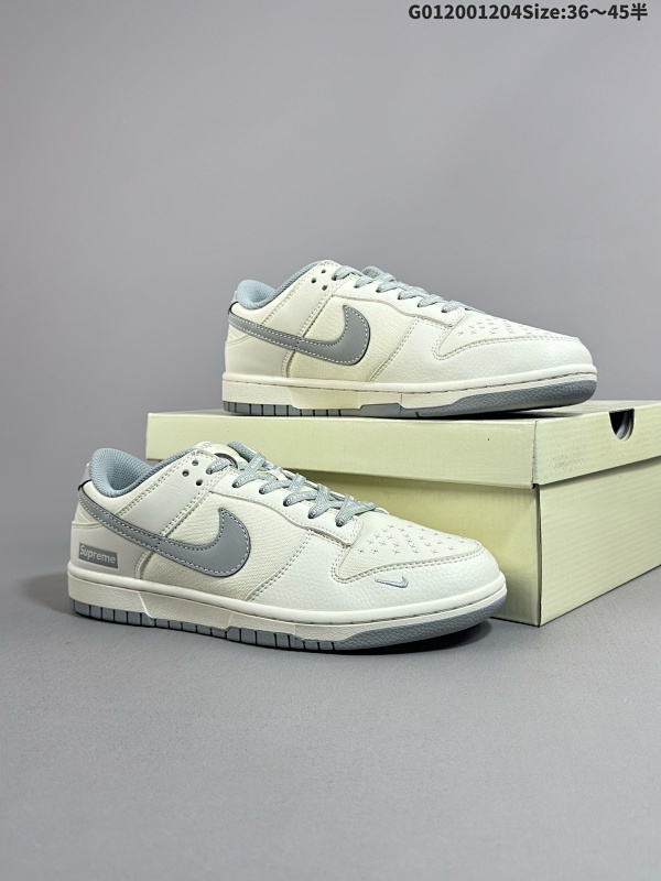 20036-45半 定制球鞋 Supreme x Nike Dunk SB Low Supreme x 耐克 SB 低帮 联名米灰帆布满天星货号BB6698-514