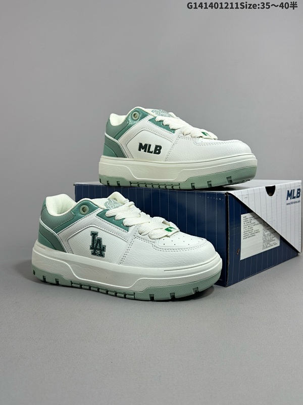 14035.5-40半 MLB Chunky Liner Basic 人气单品学长鞋系列轻量增高厚底百搭休闲运动板鞋 男女轻便胶鞋货号3ASXCWN4N-07MTM