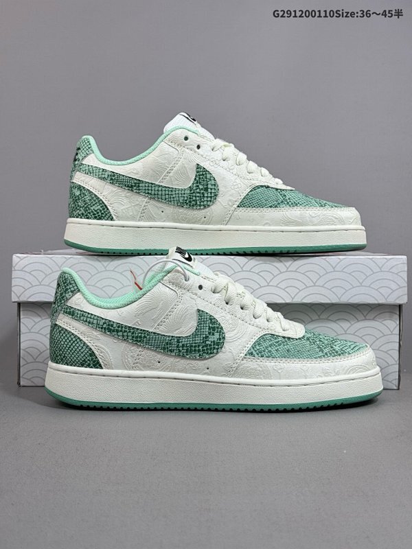 12036-45半 NIKE COURT VISION LO联名 低帮百搭 透气休闲运动板鞋货号:CD5463-100