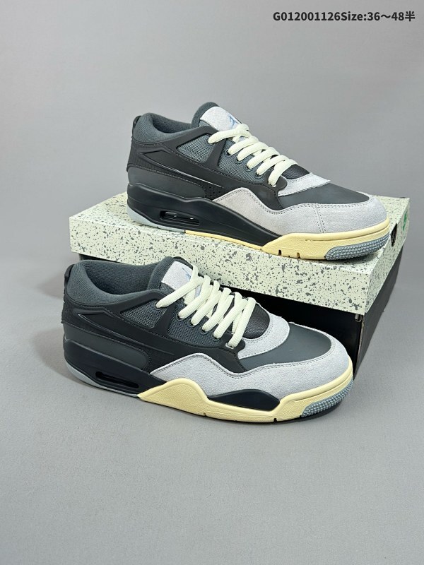 20036-48.5半 Air Jordan 4 RM "Iron Grey" 低帮 灰黑 AJ4 乔丹4代 aj4 乔4 灰黑 男女同款货号FQ7939-002 货号FQ7938-002
