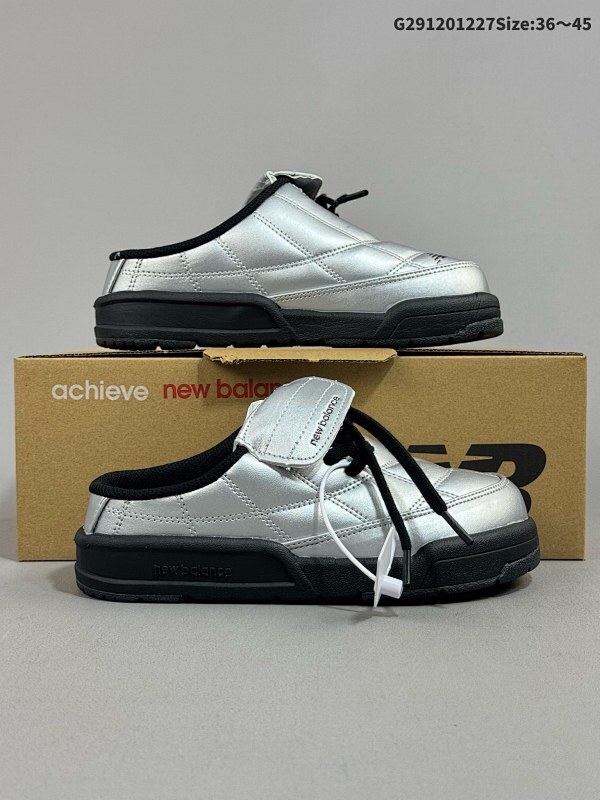 12036-45集合  New Balance Terrace Mule 时尚舒适 防滑耐磨 低帮 生活休闲鞋 男女同款 黑色NBRJEF730B 货号: SD2501BK