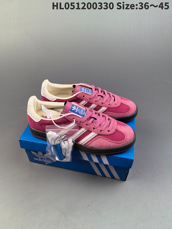 120 真标阿迪达斯Adidas Originals Gazelle Indoor 三叶草复古防滑耐磨低帮板鞋 货号:IF1809 编码HL051200330 Size:3645