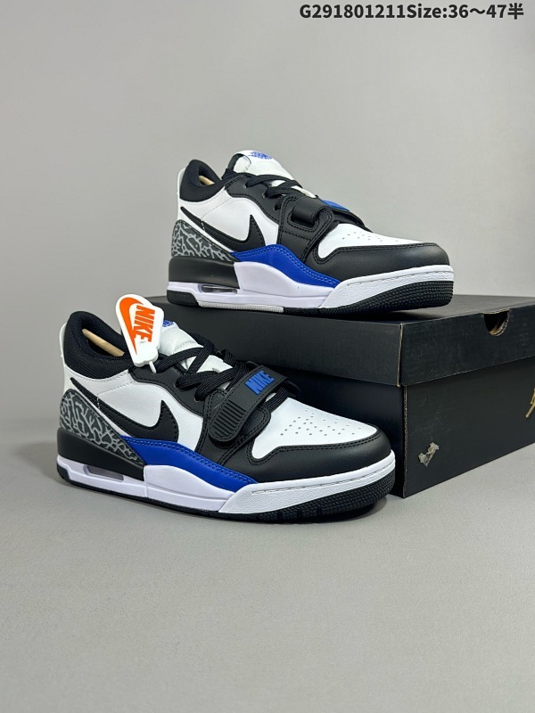 18036-47.5半  Air Jordan Legacy 312 Low 低帮 黑白蓝  乔丹312 低邦 黑白蓝男货号CD7069-114 女货号CD9054-114