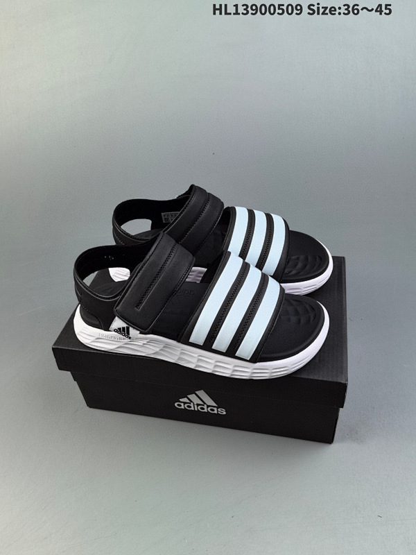 90 阿迪达斯Adidas Duramo SL Sandal 魔术贴凉鞋 轻便舒适 HL13900509 Size:3645