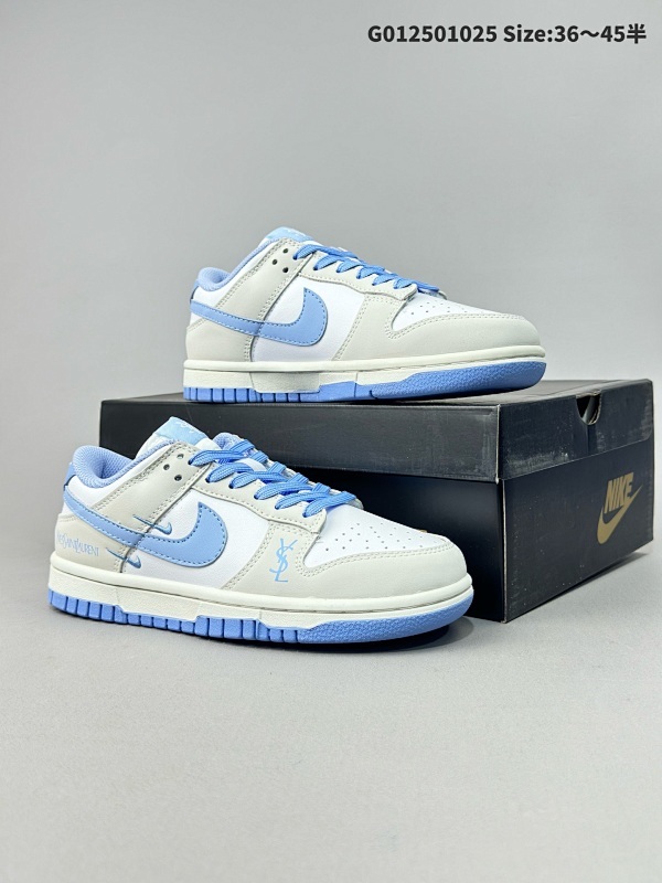 Yves Saint Laurent x Nike Dunk SB Low 圣罗兰 x 耐克 SB 低帮 YSL联名灰白蓝货号GF2409-168