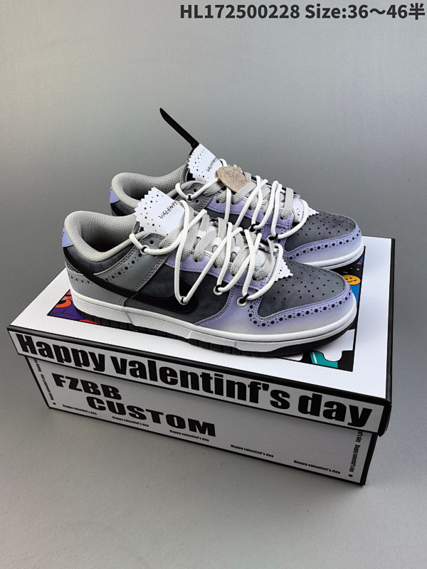 250 Nk Dunk Low Fzbb 小雏菊情人节礼盒 Y2K泼墨扎染编码HL172500228 Size:3646半货号DD3363-002
