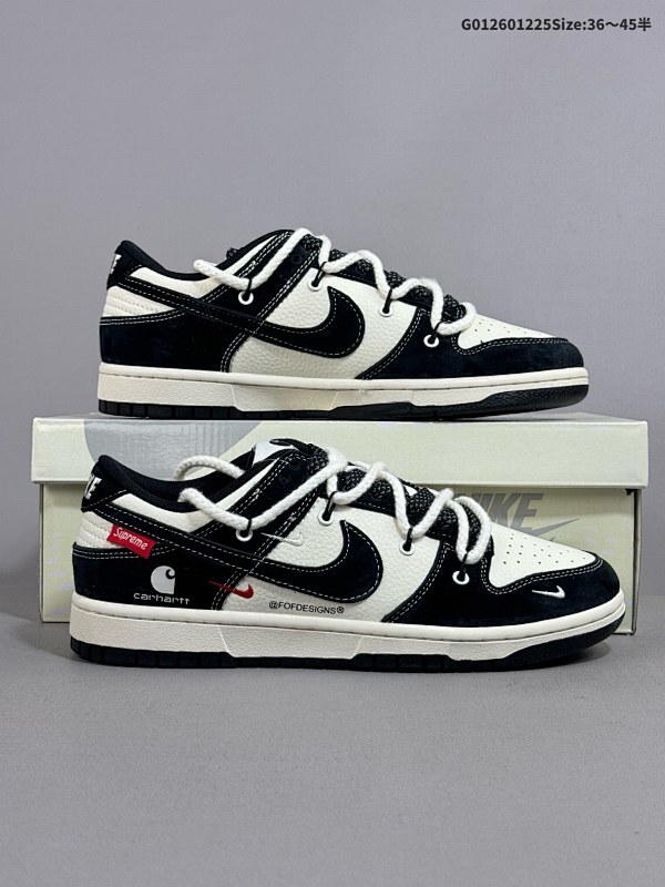 26036-45半 定制球鞋 Carhartt x Supreme x Nike Dunk SB Low 卡哈特 x Sup x 耐克 SB 低帮货号YX5066-237