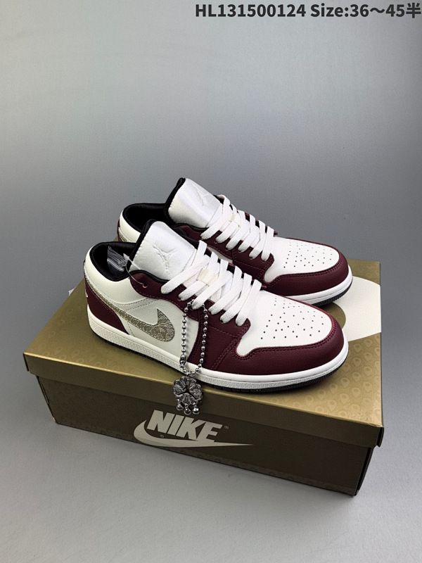 150 Air Jordan AJ1 Low 低帮 CNY龙年限定 白红金 终端优势供应 货号FJ5735 100 编码HL131500124 Size:3645半