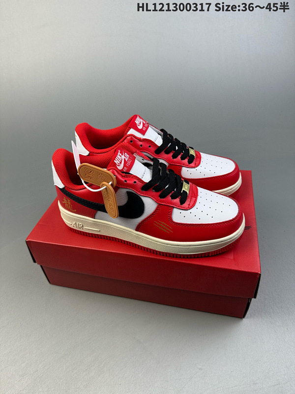 130  Air Force 1 Low 龙凤呈祥 龙年限定 解构鞋带 原楦头原纸板 打造纯正空军版型HL121300317 Size:3645半货号FD9925 161
