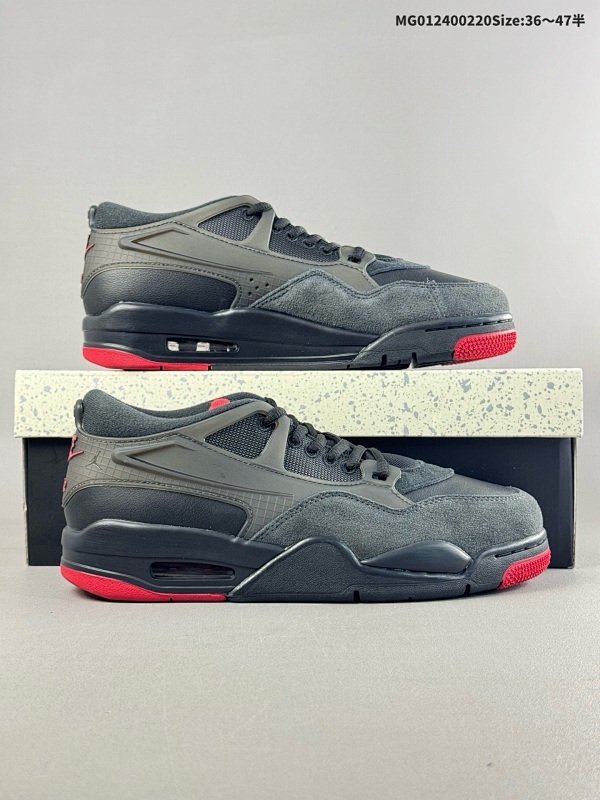24036-47.5半 Air Jordan 4 RM "Bred" 黑红 AJ4 乔丹4代 aj4 乔4 黑红 乔丹篮球鞋系列货号FQ7939-060