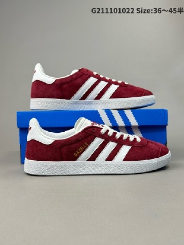 adidas Originals Gazelle 85 三叶草休闲防滑耐磨低帮板鞋 鞋头出色设计 塑就出众贴合感官方货号: B41645HSG