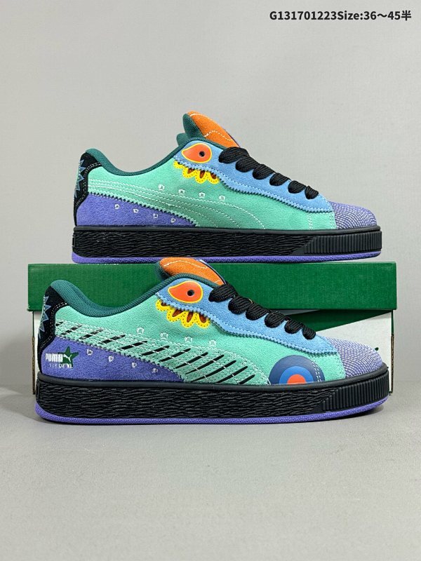 17036-45半 公司级Puma Suede XL DDLM复古单品 彪马 防滑耐磨低帮德训板鞋 货号:398409-01