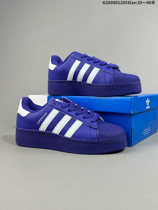 9035-40半 Adidas Originals Superstar XLG 贝壳头系列低帮厚底松糕经典百搭休闲运动板鞋 货号:IE0397