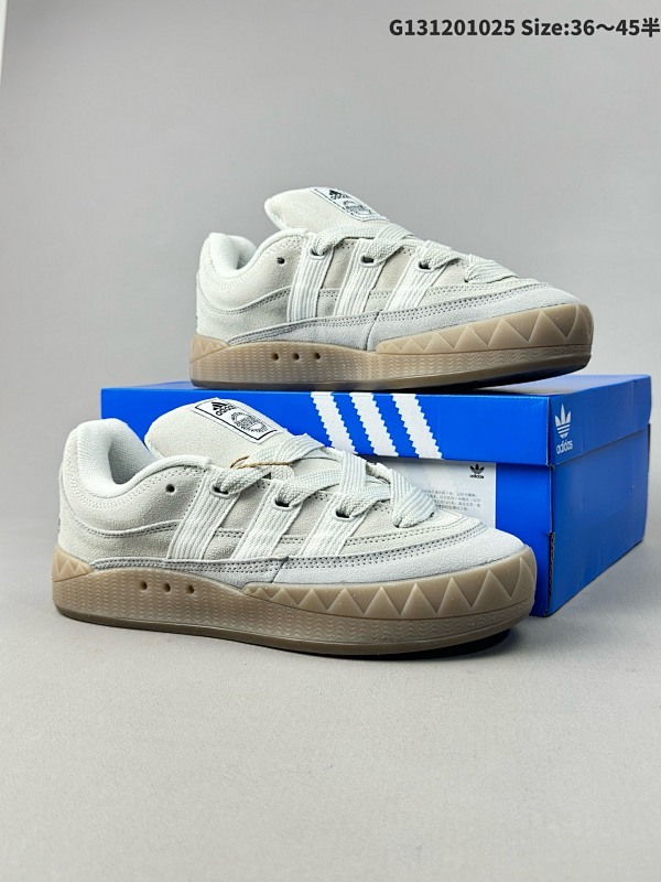 阿迪达斯 Originals Adimatic LowPurple Tint马蒂奇系列低帮复古鲨鱼面包翻毛 货号ID0847