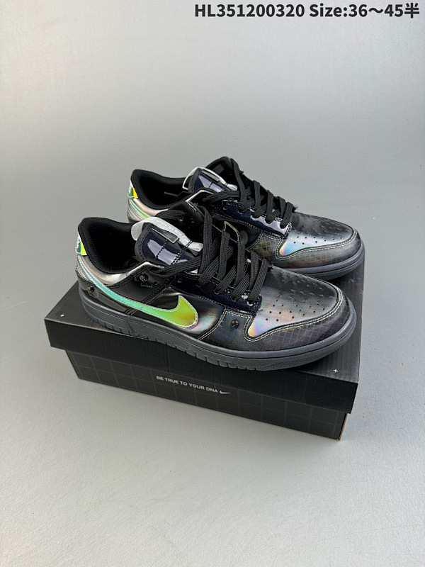 120 Nike Dunk Low 'Hyperflat' 镭射黑 Dunk 不仅HL351200320 Size:3645半货号FV3617-001