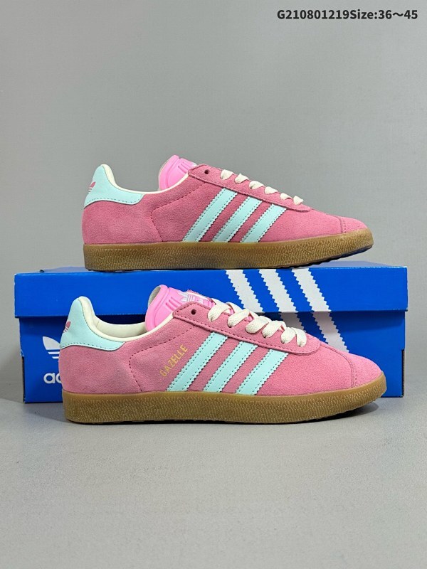 8036-45 adidas Originals Gazelle INdoor 三叶草休闲防滑耐磨低帮板鞋 鞋头出色设计货号:IH5015