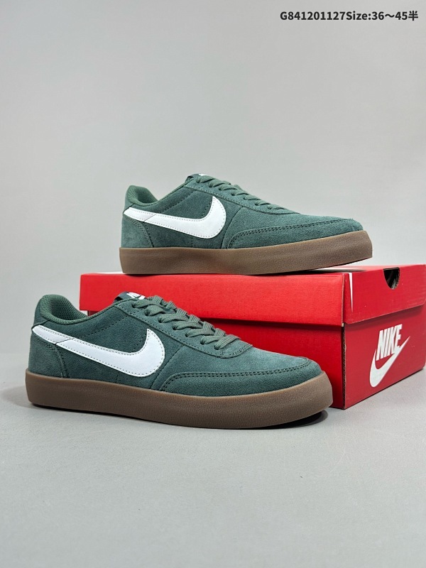 12035.5-45半 Nike Killshot 2 耐克 低帮 绿白色 减震耐磨低邦板鞋 元年款低帮网球鞋中汲取灵感采用丰富纹理皮革焕新鞋面设计货号FQ8903-300