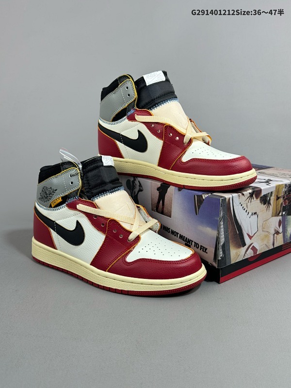 14036-47半 Union LA x Nike Jordan Air Jordan 1 High OG舒适耐用 防滑耐磨 高帮 复古篮球鞋 货号:HV8563-600