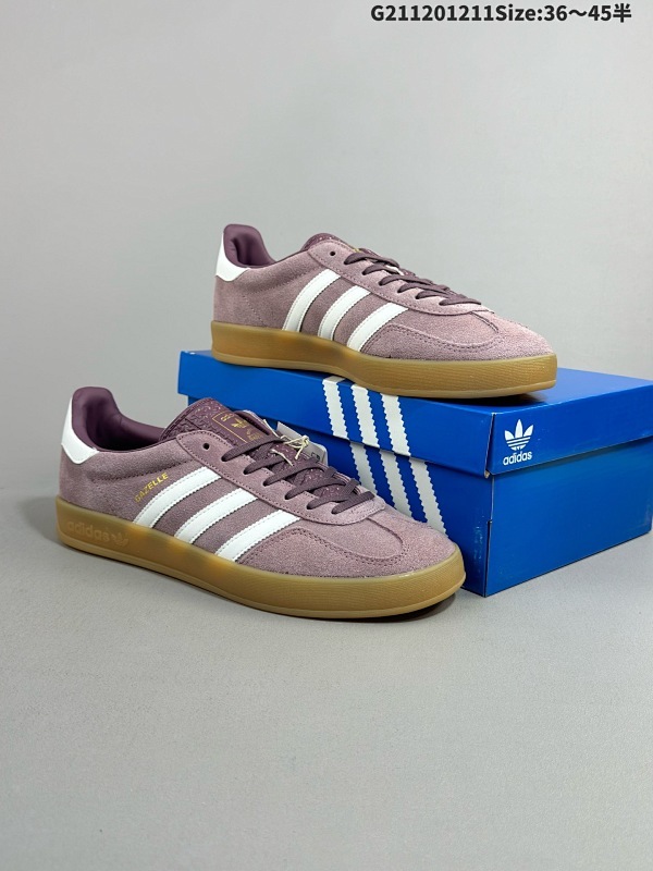 12036-45半 公司级adidas Originals Gazelle INdoor 三叶草休闲防滑耐磨低帮板鞋 鞋头货号:IH5483