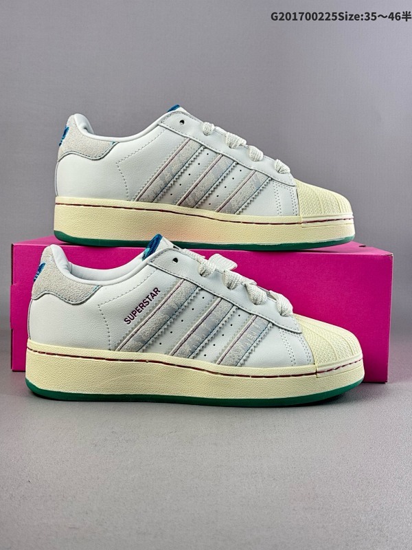 17035-46半 公司级Adidas originals Superstar XLG 阮菲菲联名款 三叶草 CNY 龙年限定新款货号:ID1140