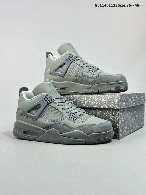14036-46半   Air Jordan 4 Retro SE "Smoke Grey" 烟熏灰 AJ4 乔丹4代 aj4 乔4 巴黎奥运 灰黑 乔丹篮球鞋系列货号FQ7928-001