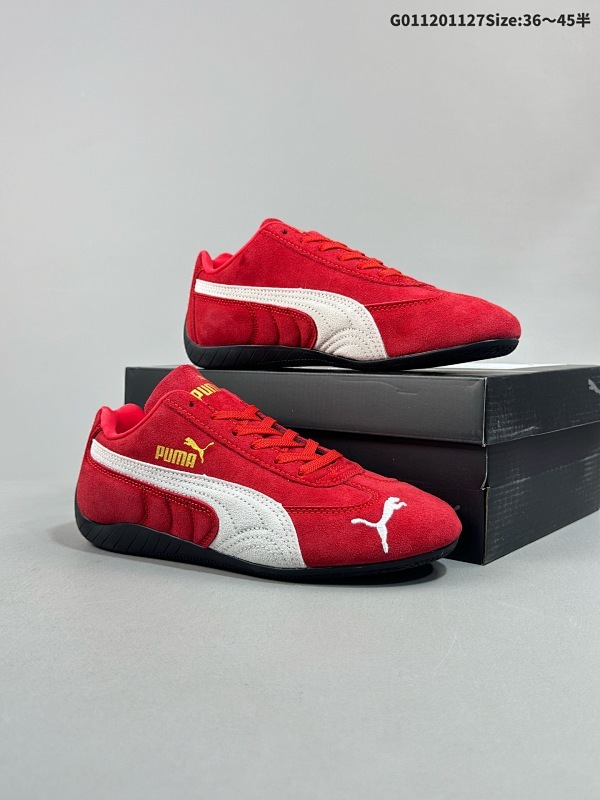 12036-45半 PUMA Speedcat OG 彪马 低帮 红白 男女同款 防滑耐磨低邦训练鞋生活休闲鞋赛车鞋货号398846-02