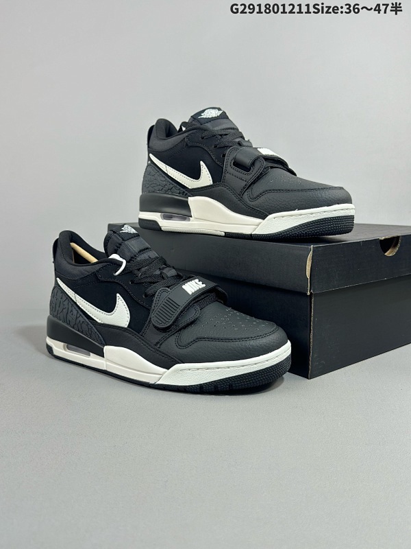 18036-47.5半    Air Jordan Legacy 312 Low 低帮 黑白 AJ312 乔丹312代 aj312 乔312 低邦 黑白 乔丹篮球鞋系列货号CD7069-001
