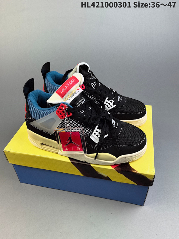 100 耐克Nike Air Jordan 4 Retro"Black/Military Blue"迈克尔乔丹CT8527-018 ID:HL421000301 Size:3647